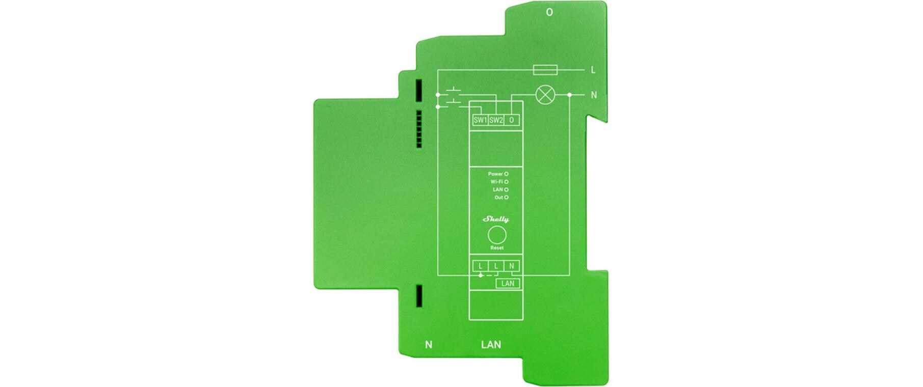 Smart Home Pro Dimmer 1PMProfessioneller 1-Kanal-DIN-Hutschienen-Smart-Dimmer mit Leistungsüberwachung
