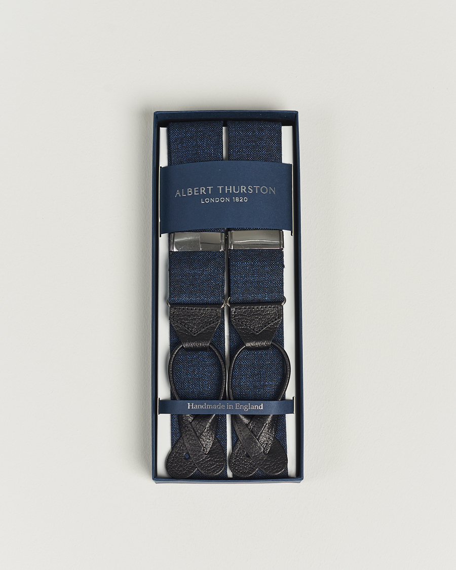 Albert Thurston Hardy Minnis Bamboo Braces 38mm Navy