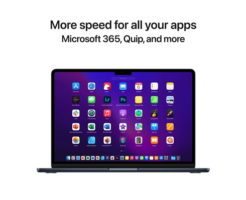 Apple 13-inch MacBook Air: Apple M2 chip with 8-core CPU and 8-core GPU, 256GB - Midnight