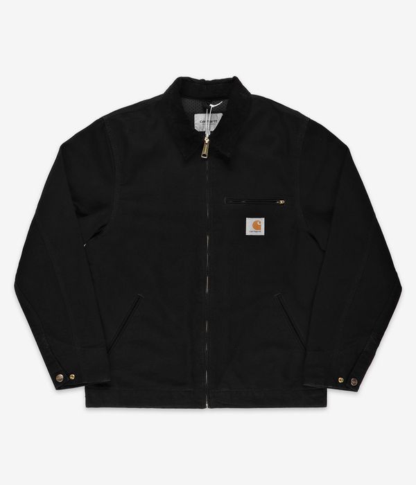 Carhartt WIP Detroit Organic Dearborn Jacke (black black rinsed)