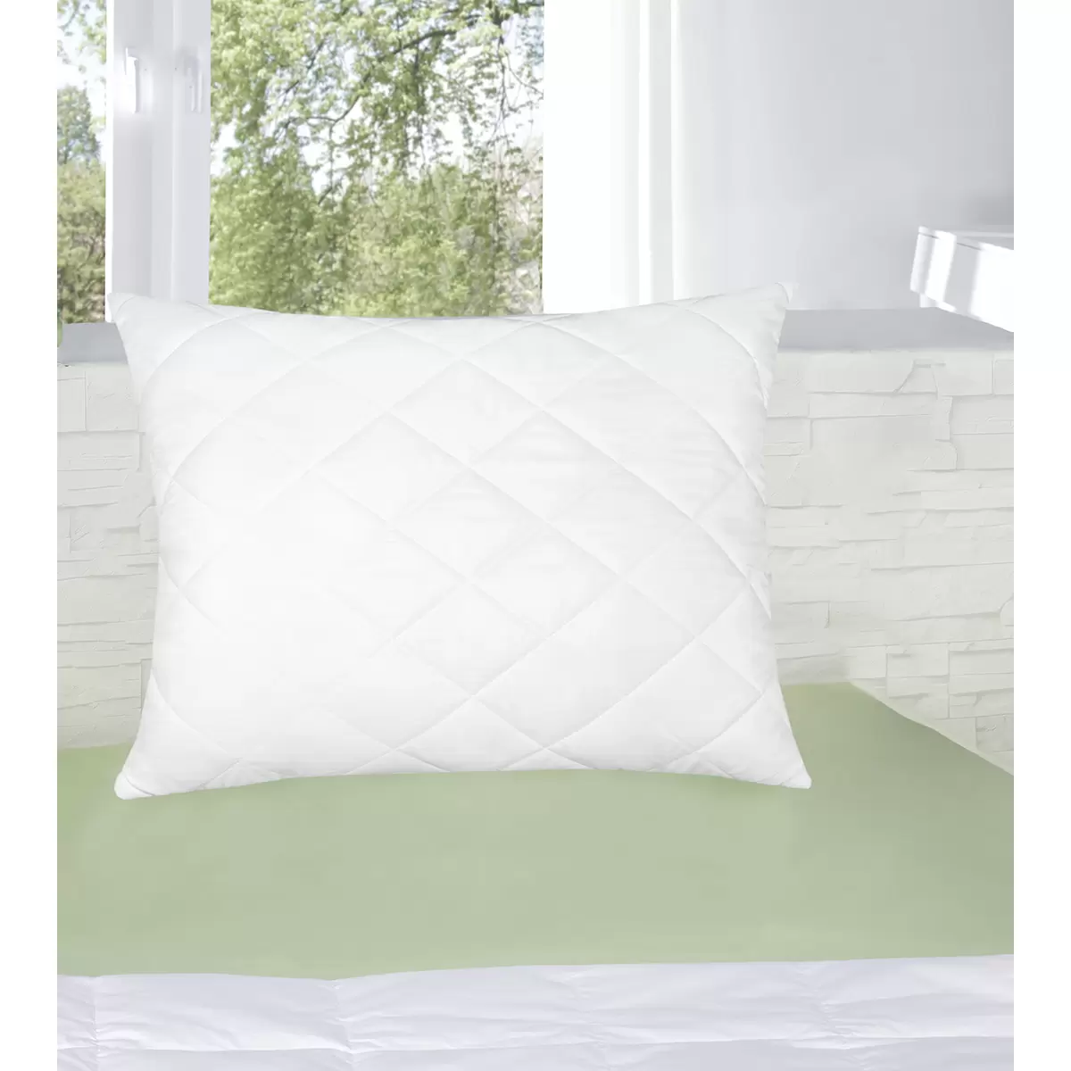 Kopfkissen Aloe Vera weiss