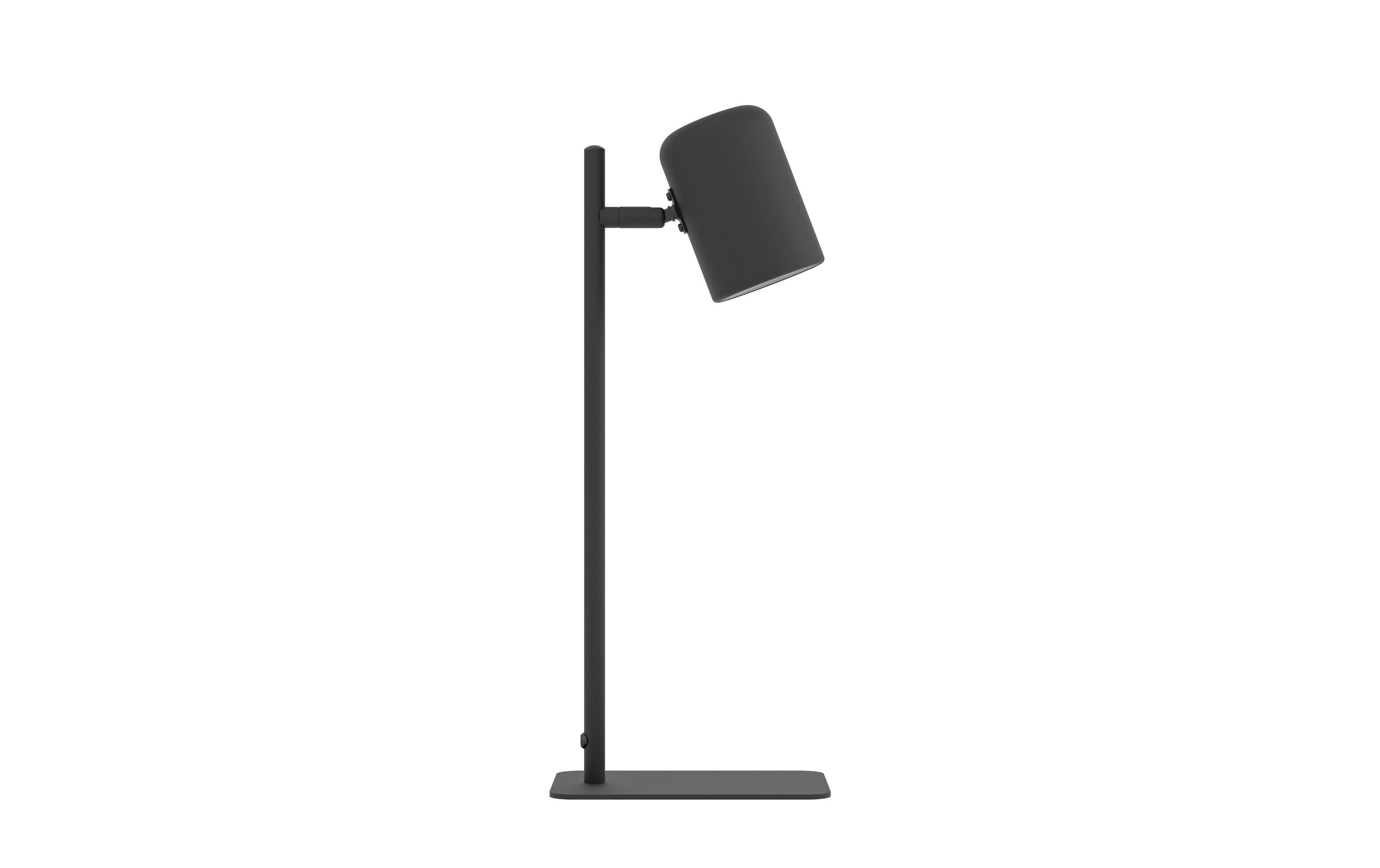 Tischleuchte Tischleuchte CEPPINO Schwarz GU10 1 x 4.5WTischleuchte mit Kabelschalter, schwenkbarem Leuchtenkopf und inklusive LED