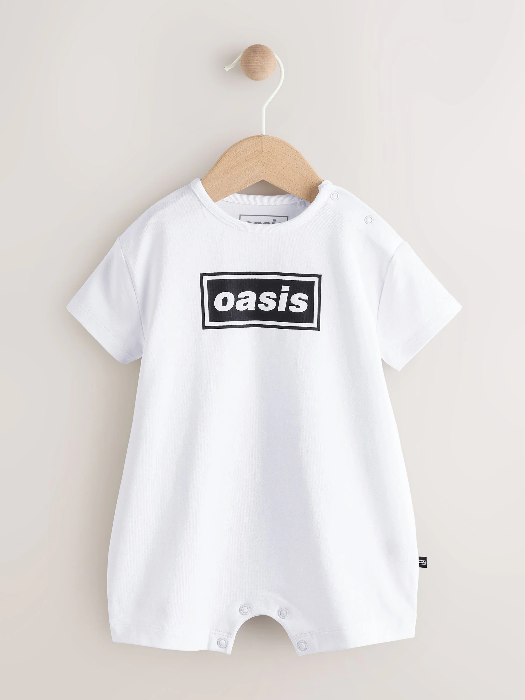 Wit/zwart - Oasis Band Baby Rompertje