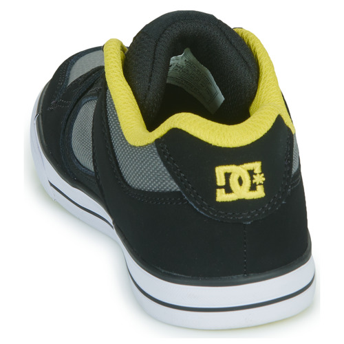DC Shoes - PURE ELASTIC - Noir / Gris / Jaune