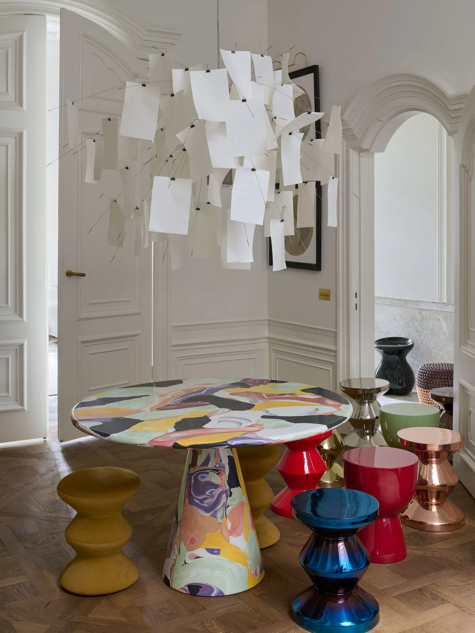 Ronde bijzettafel Zig Zag