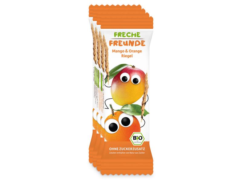 Freche Freunde Riegel Bio Mango und Orange 4 x 23g Fruchtriegel Mango & Orange