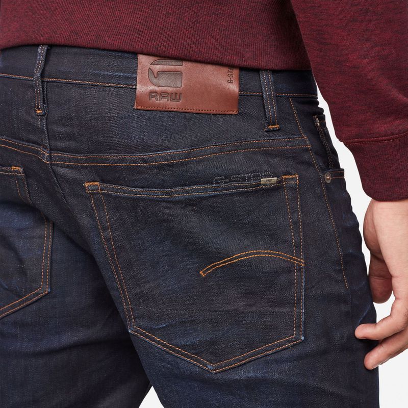 G-Star Raw Jeans heren 3301 Relaxed Straight Jeans , Blauw (dk aged 51004-7209-89) , 26W / 30L