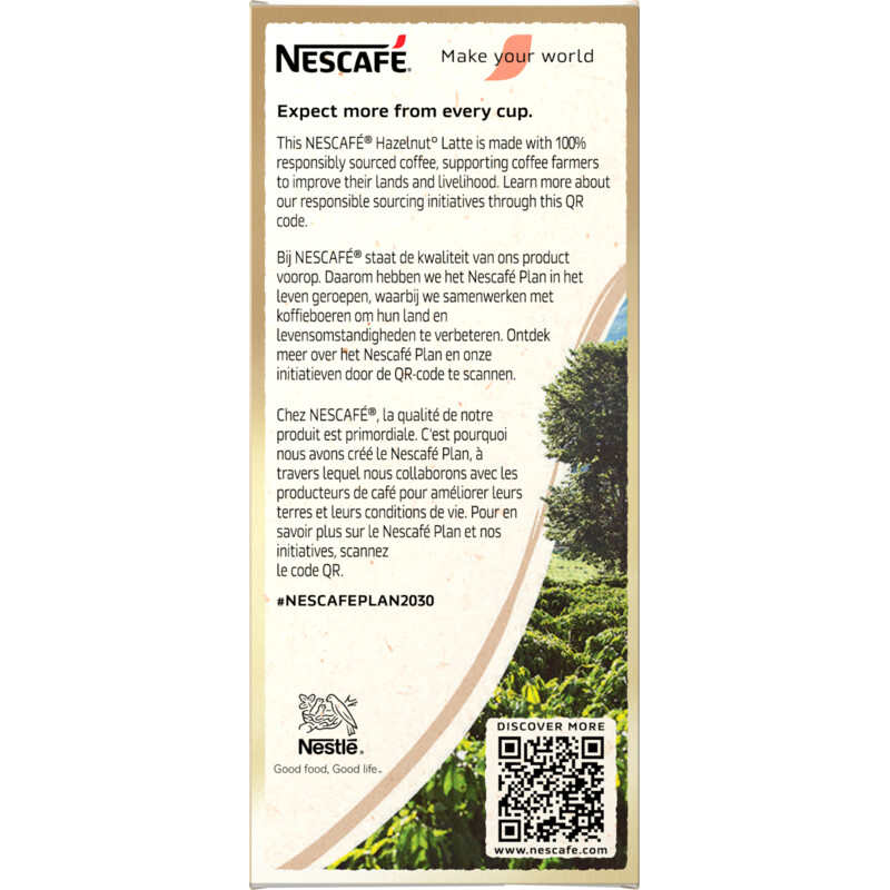 Nescafé Hazelnut latte oploskoffie