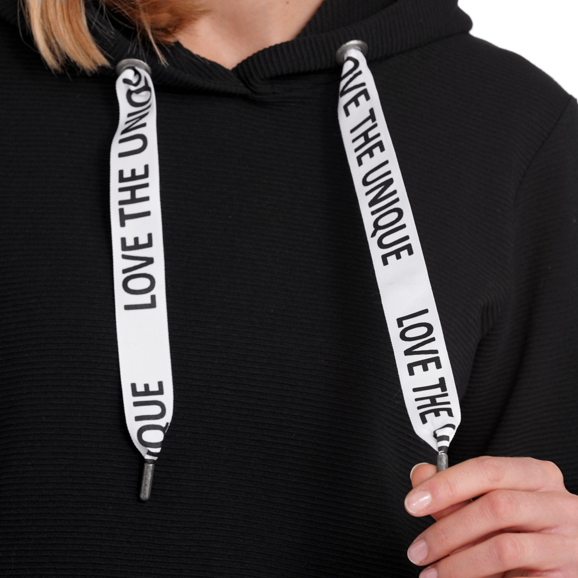 Gina Benotti Damen Sweatshirt im Lagen-Look schwarz