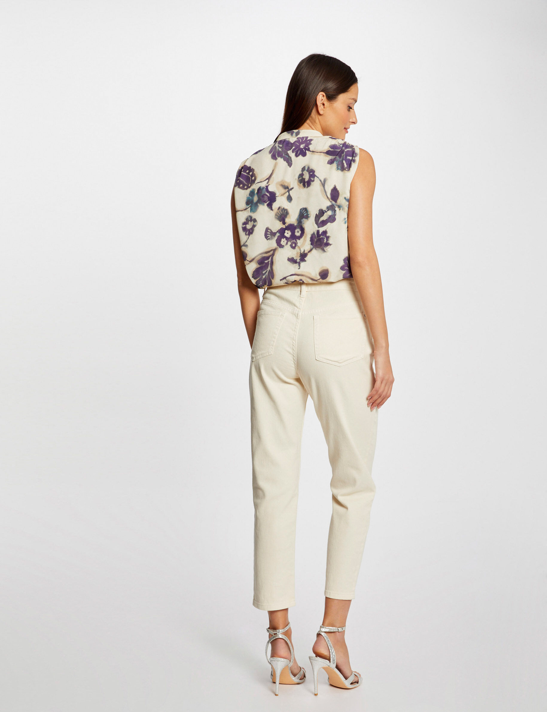 Blouse sans manches imprimé floral multico femme - multico