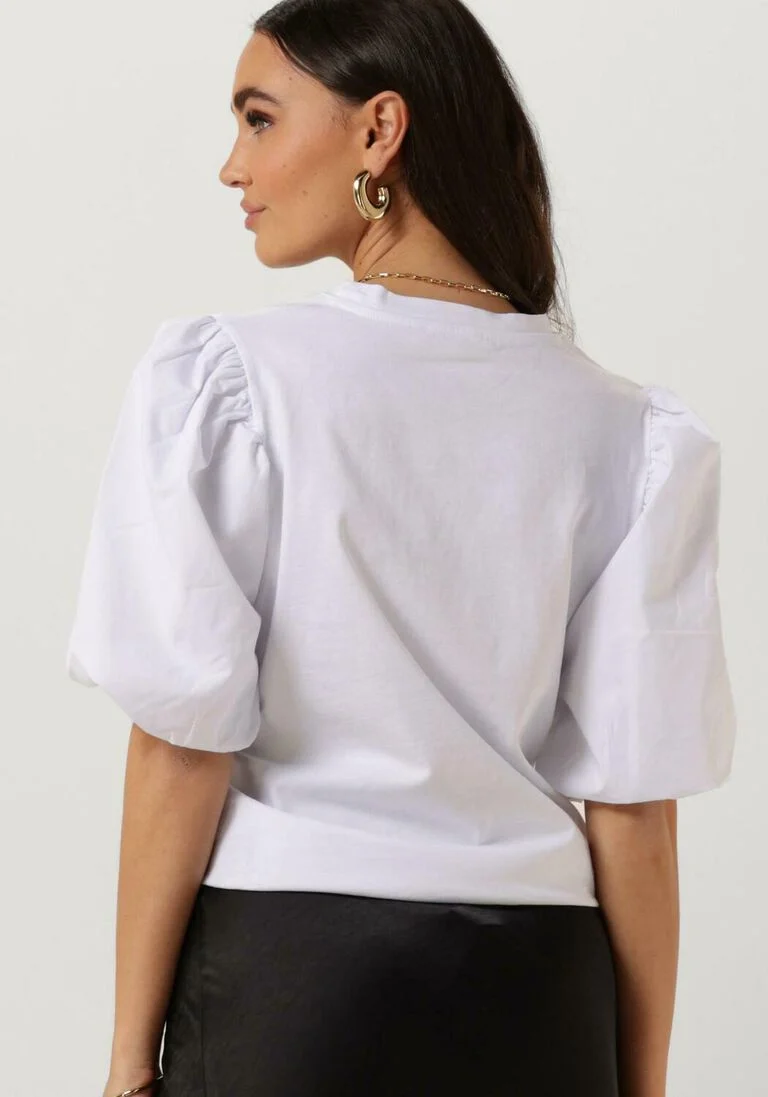 NOTRE-V witte notre-v t-shirt nv-dolf puff sleeve top