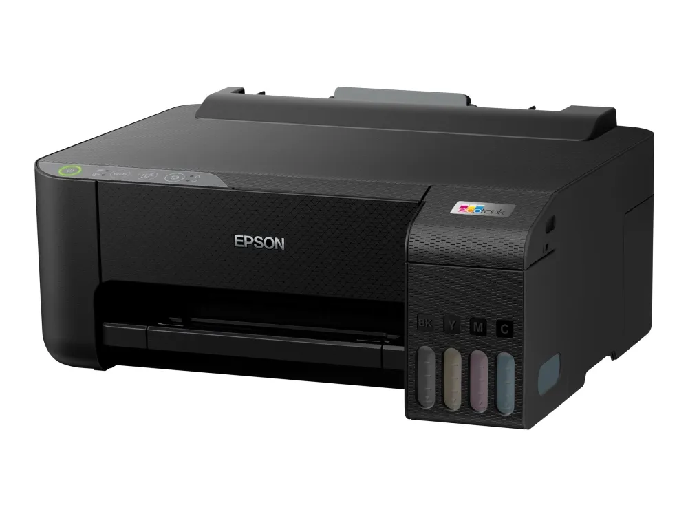 Epson EcoTank ET-1810 - Printer - farve - blækprinter - kan genopfyldes - A4 - 5760 x 1440 dpi - op til 10 spm (mono) / op til 5 spm (farve) - kapacitet: 100 ark - USB, Wi-Fi - sort