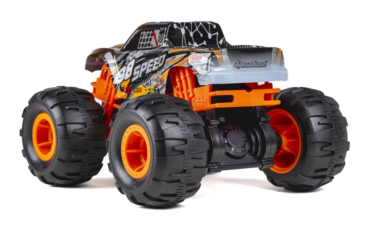 Monster Truck Speed Monster Gyro & Sound, Orange, 1:124WD RC Monstertruck für Kinder ab 8 Jahren