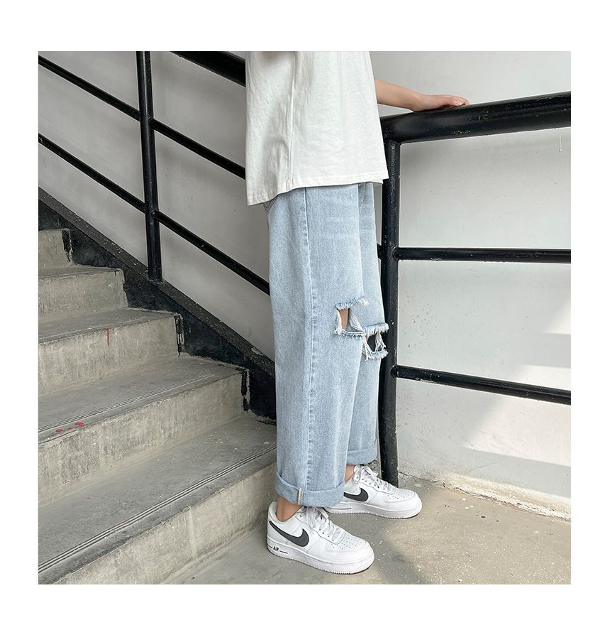 POSI - Versleten rechte jeans