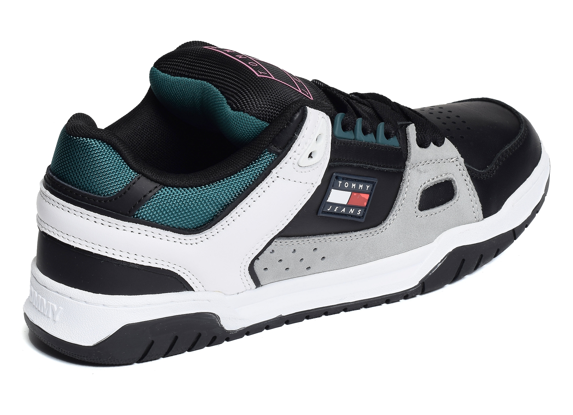 Tommy jeans skate sneaker 1042 noir vert