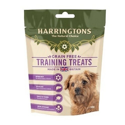 Pacote com 9 petiscos naturais sem sementes para treinamento de cães.