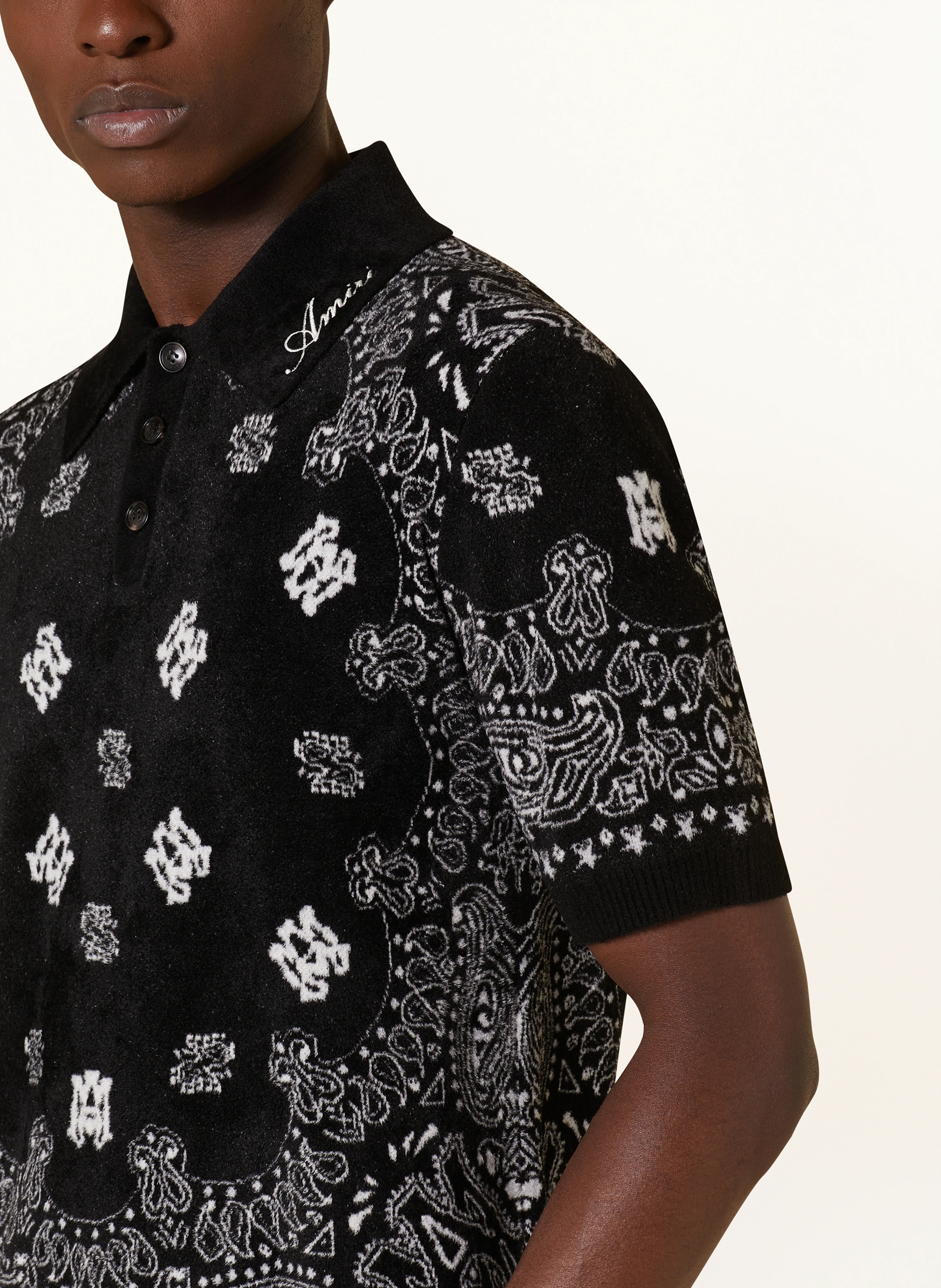 AMIRI Strick-Poloshirt