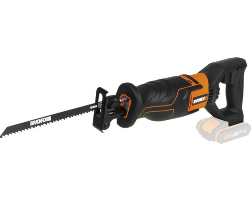 WORX 20V 20mm slag snoerloze reciprozaag WX500.9 + GRATIS bonusartikel 20V accu WA3644 (4,0Ah)