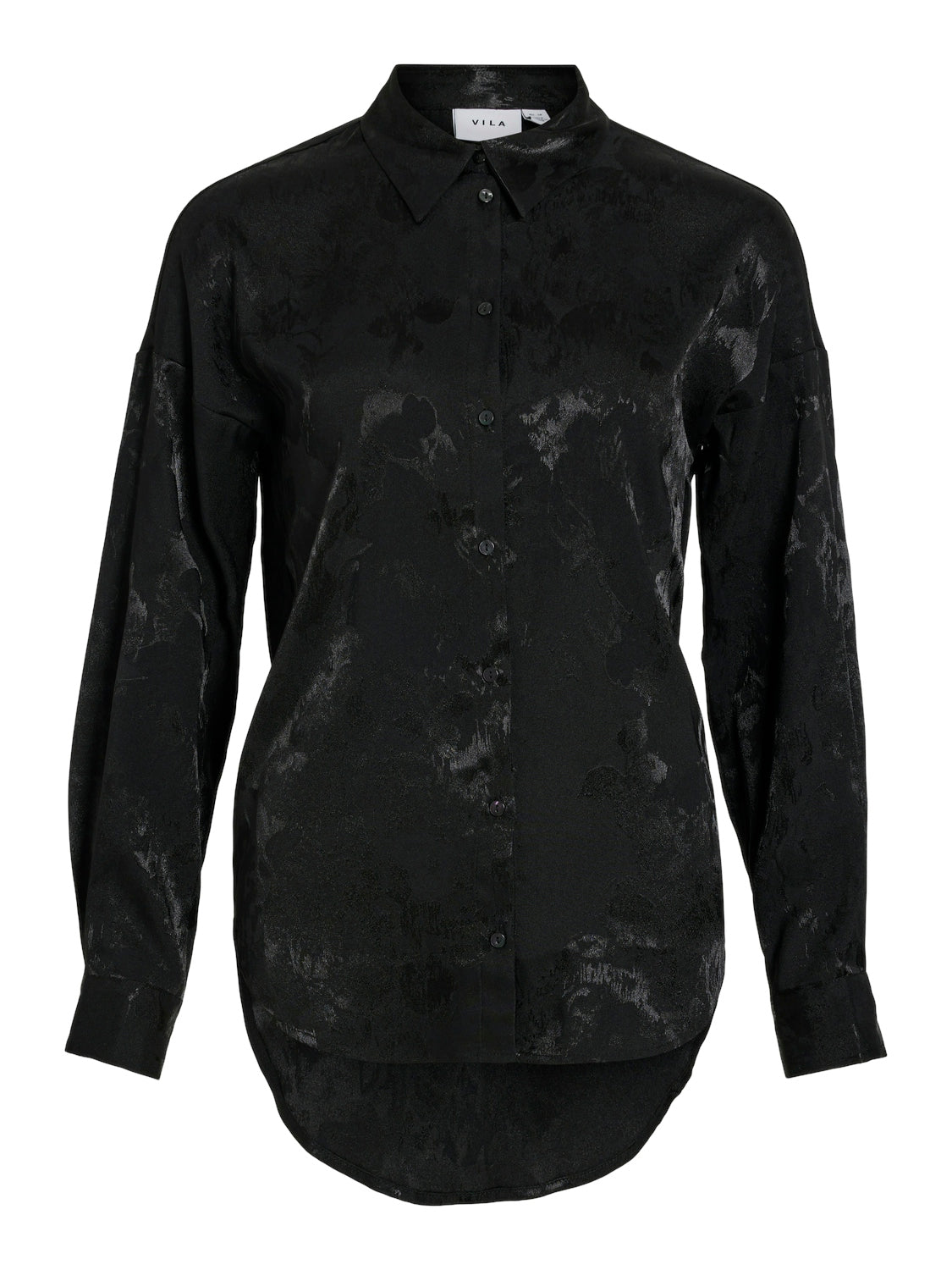 Vila  Visassan L/S skjorte - Black Beauty