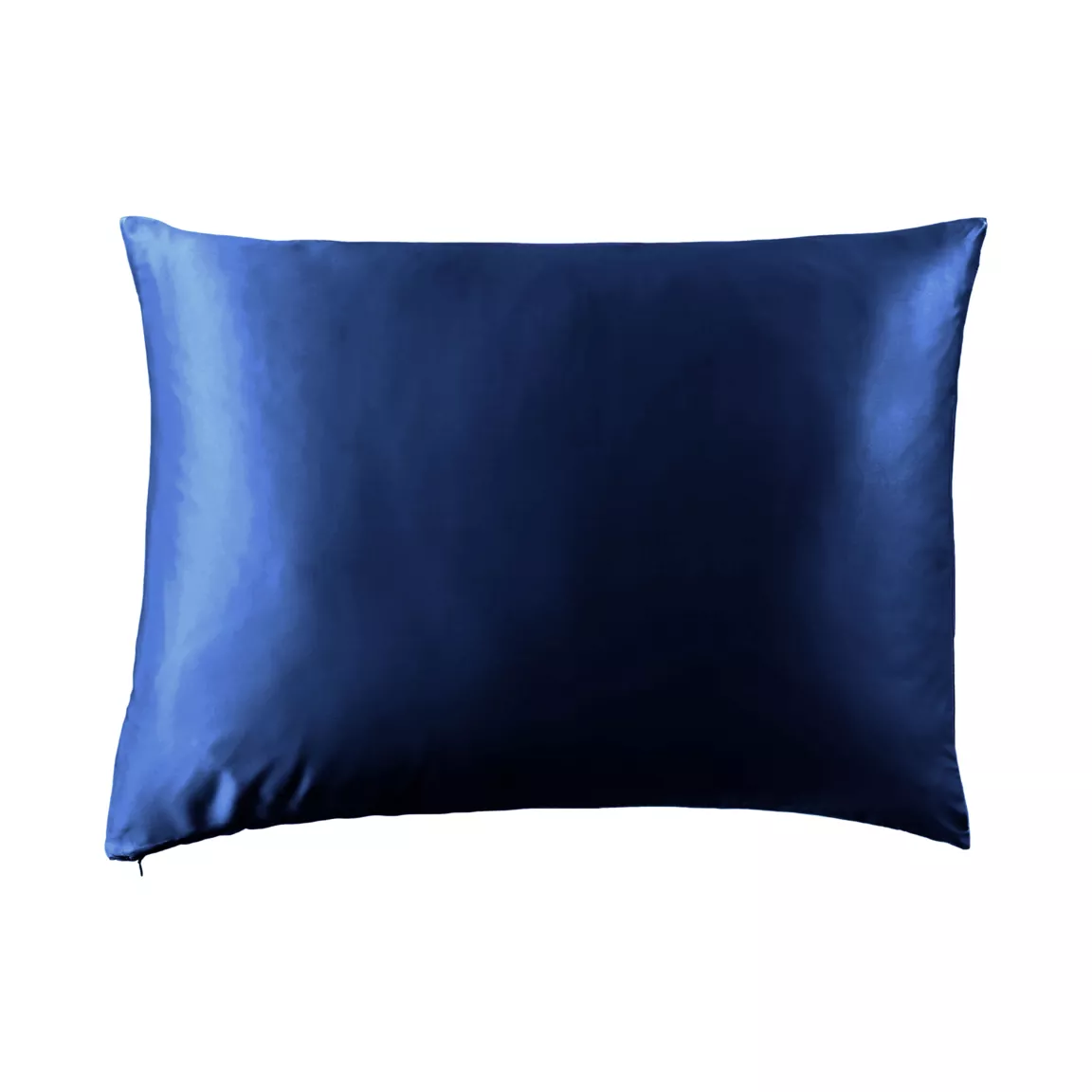Taie d'oreiller rectangulaire soie de mûrier (50 x 70 cm) Mizuki Bleu marine