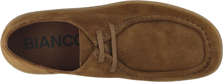 Bianco BIAASHER Moc Toe Lace Up Shoe Suede Cognac