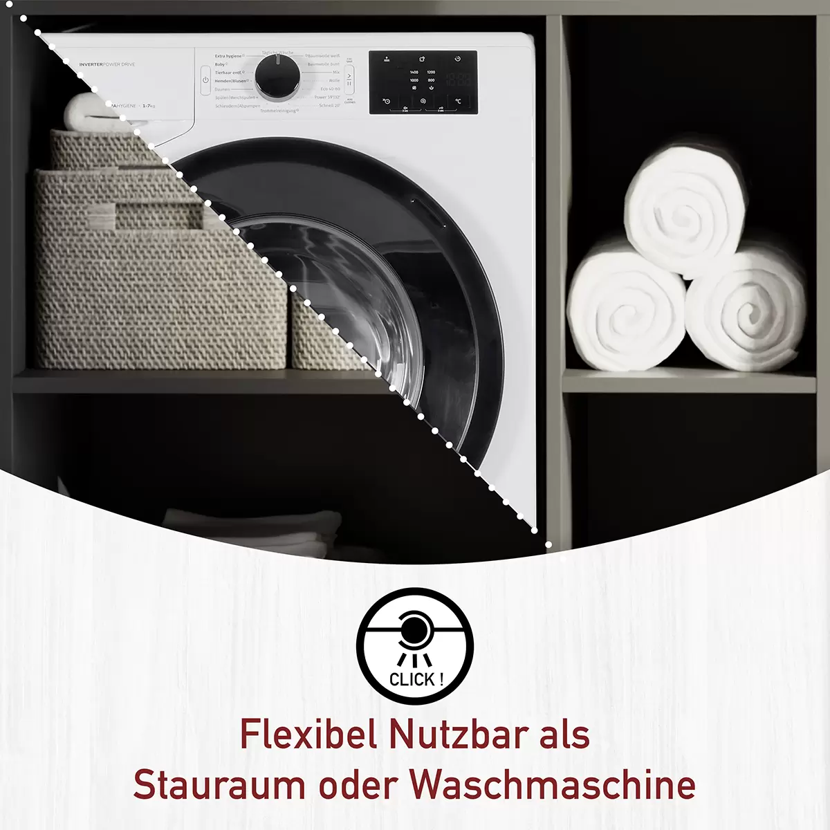 Mehrzwecktisch Galleria Nero Anthrazit
