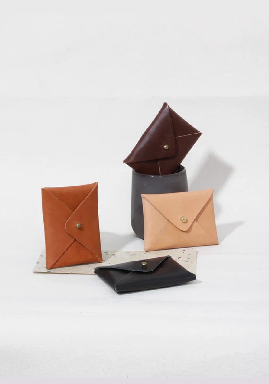 BADI Culture Portemonnaie Kuvert Wallet Tan