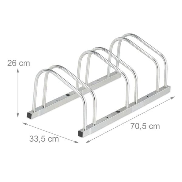 Sykkelstativ for 3 sykler