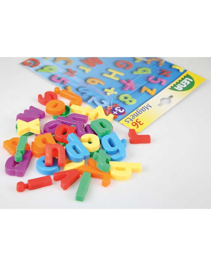 Magnet-Buchstaben KLEIN 36-teilig in bunt