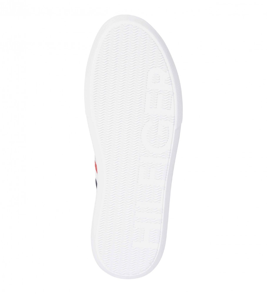 Tênis Tommy Hilfiger de couro com sola de borracha azul marinho