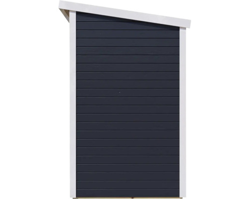 Bertilo Timmo 2 tuinhuis met vloer, 251 x 140 cm, antraciet