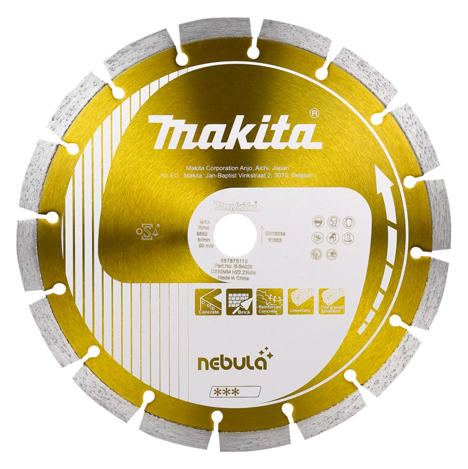 Makita B-54025 Diamantschijf - 230 x 22,2mm - Universeel