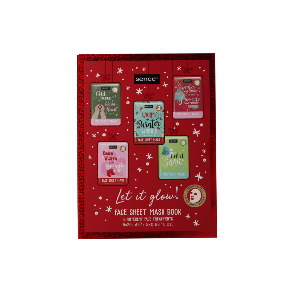 Sence Collection Sheet Gezichtsmasker Geschenkset Let it Glow!1 set