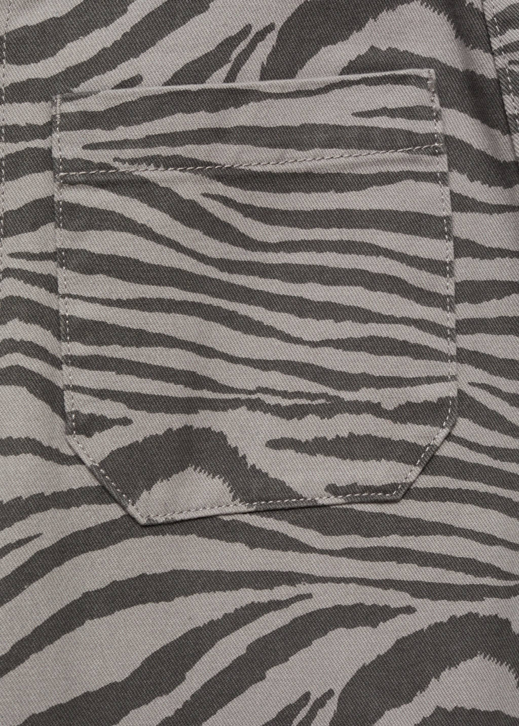 MANGO TEEN broek met zebraprint grijs/donkergrijs