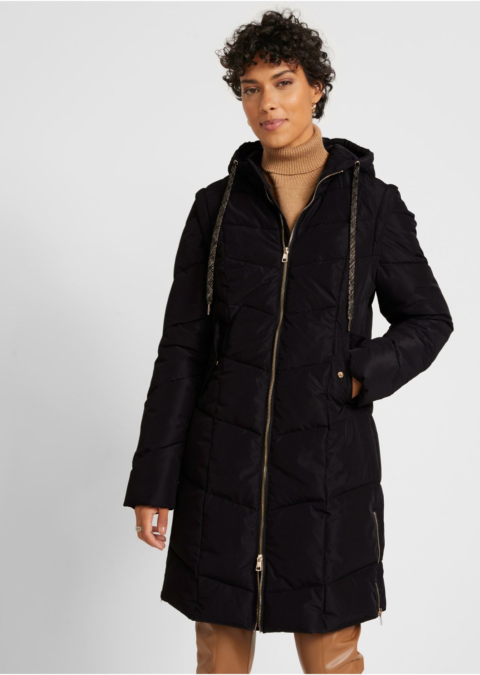 Veste matelassée avec manches amovibles