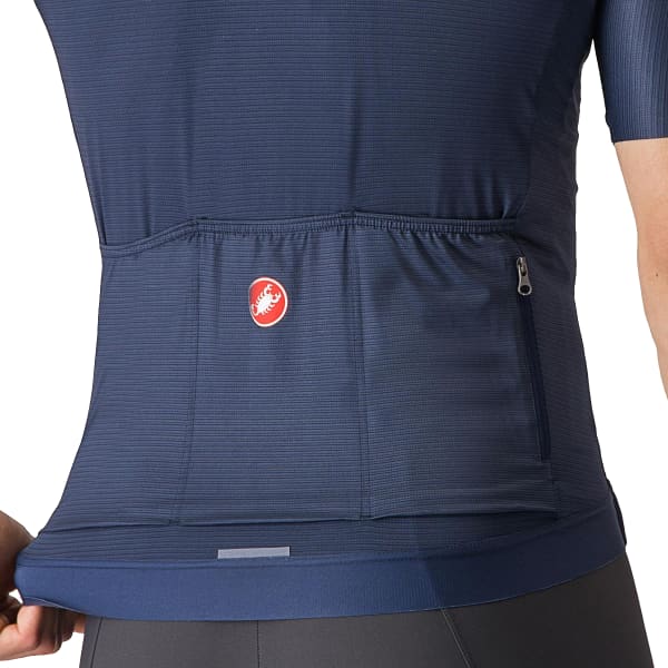 Maillot vélo CASTELLI ESPRESSO JERSEY BELGIAN BLUE/SILVER MOON