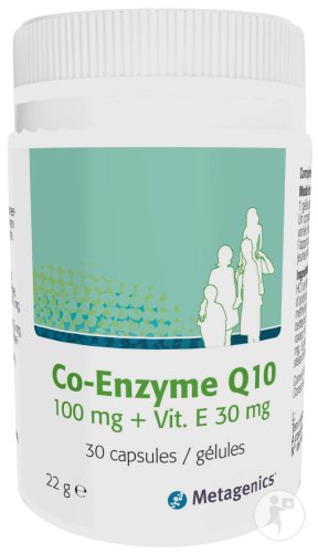 Metagenics Co-Enzyme Q10 100mg + Vitamine E 30mg Gélules 30