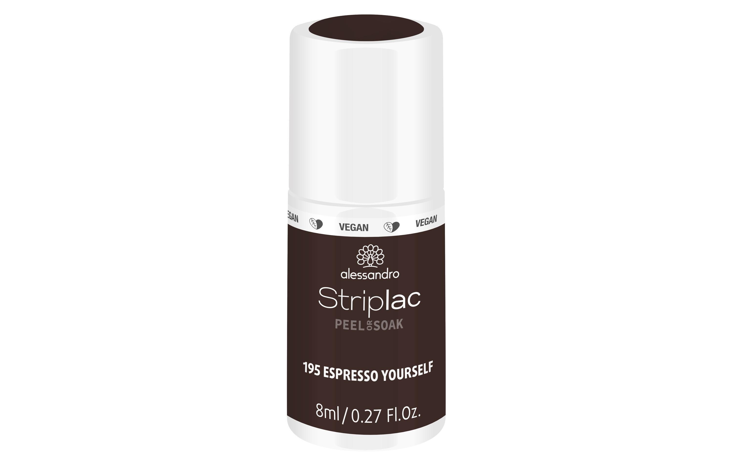 Nagelgel Striplac 195 Espresso YourselfSchnelle Peel-Off oder Soak-Off-Ablösung