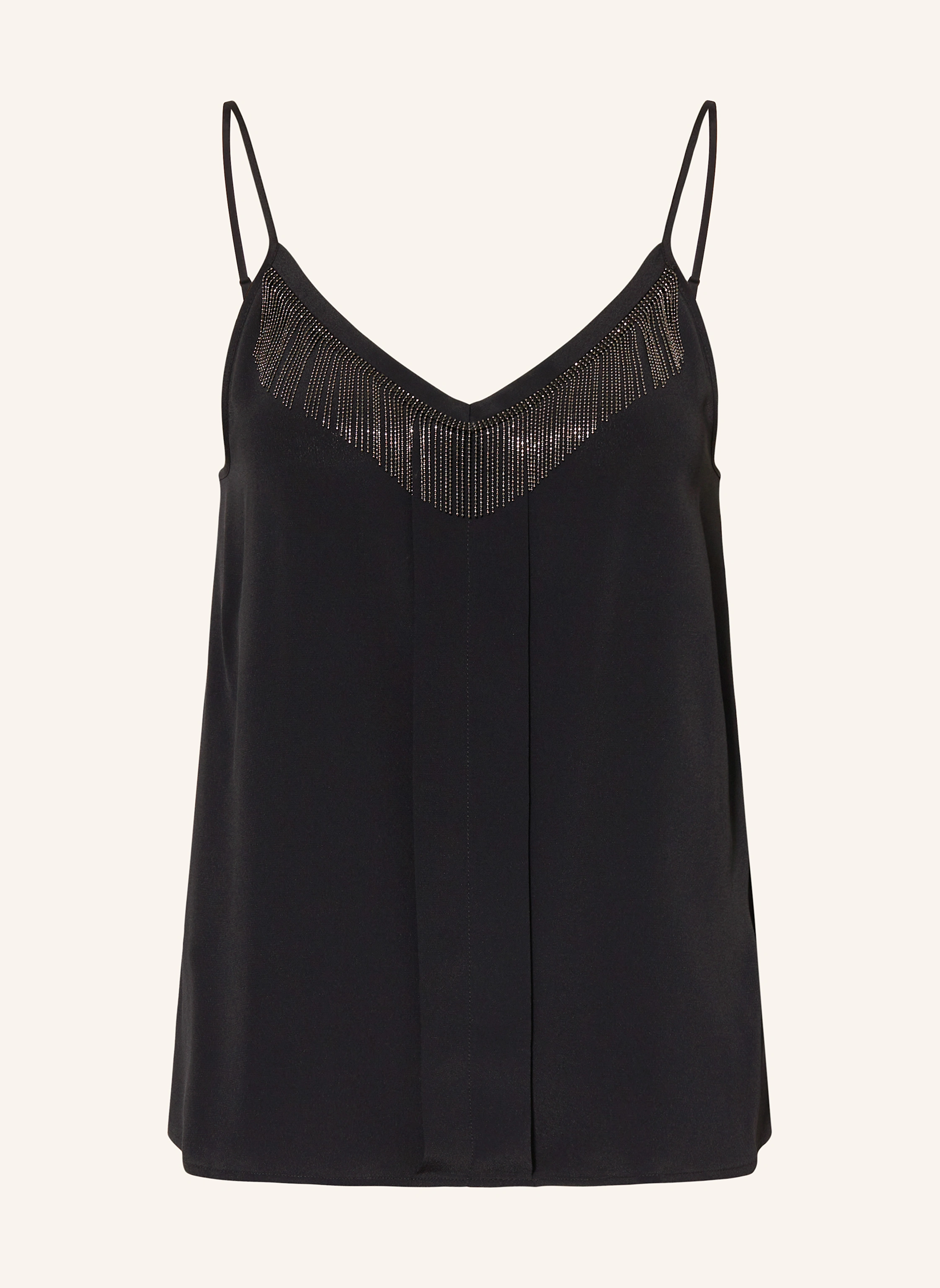 LUISA CERANO Top mit Schmucksteinen