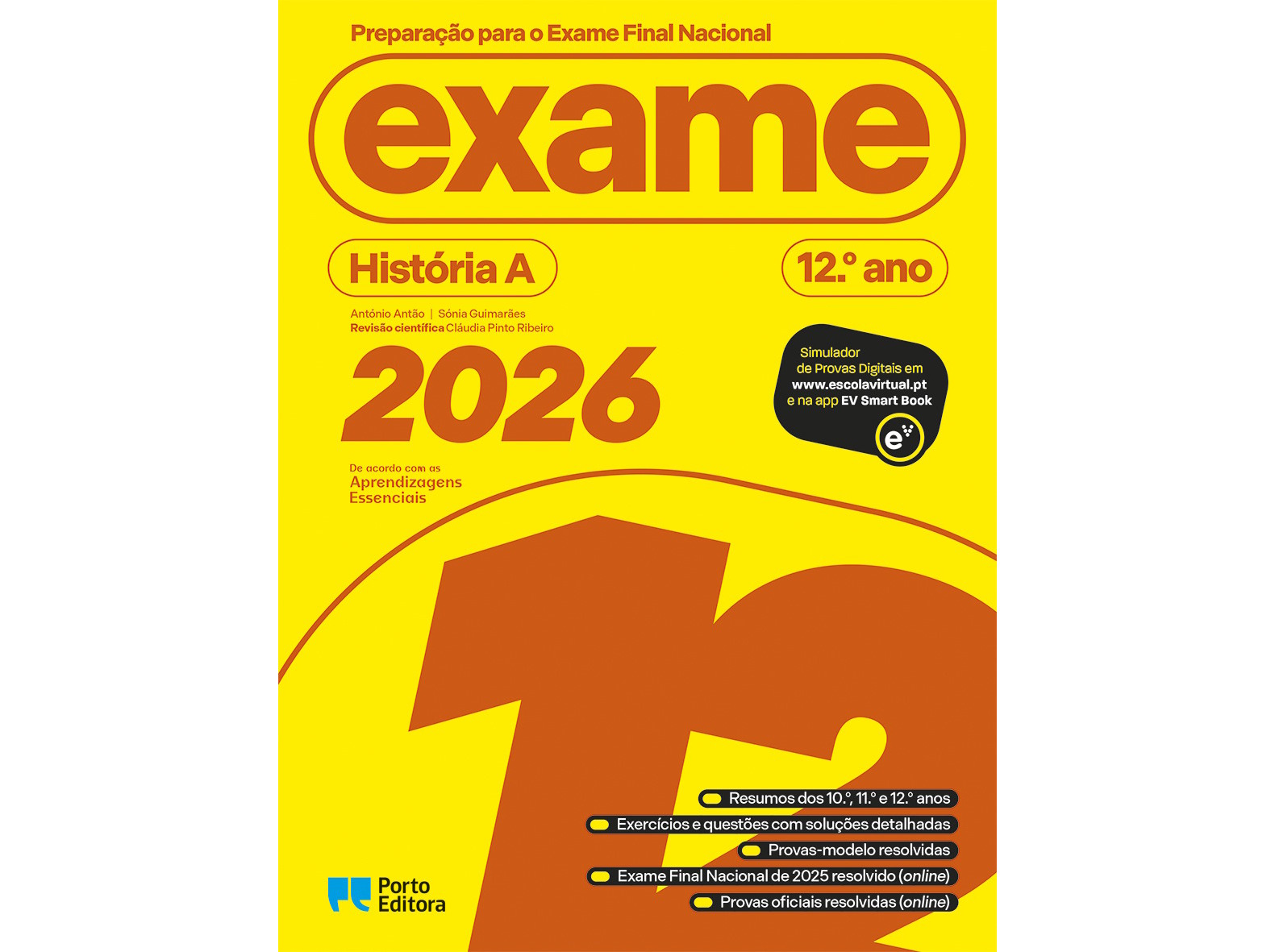LIVRO PREPARAÇÃO PARA O EXAME FINAL NACIONAL 2026 HIST A 12