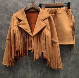 Western fringe set - camel