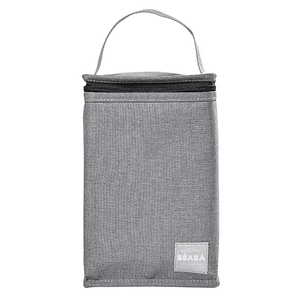 Bolsa térmica para lanche Béaba, cinza mesclado