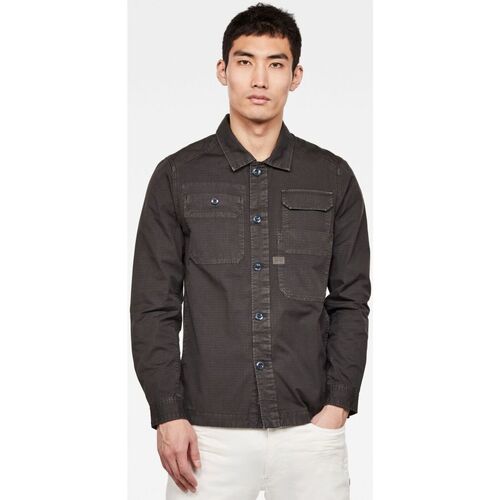 G-Star Raw - D16250 9669 MULTIPOCKET STRAIGHT SHIRT-976 RAVEN Gris