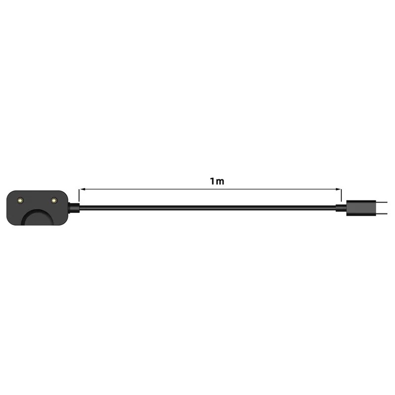 (1m) USB C auf Samsung Galaxy Fit3 Magnetisches Ladekabel - Schwarz