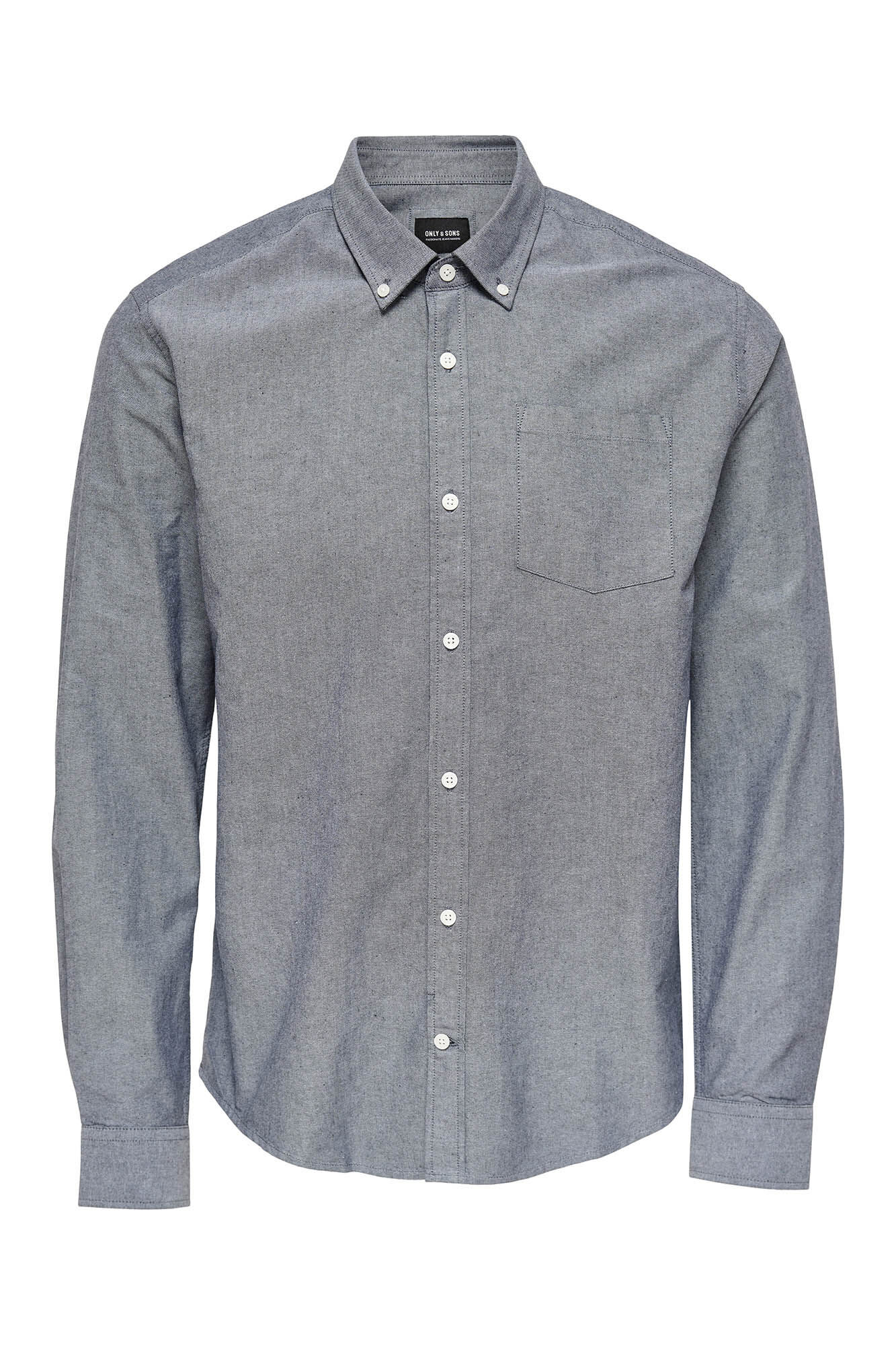 Camisa Oxford de manga comprida