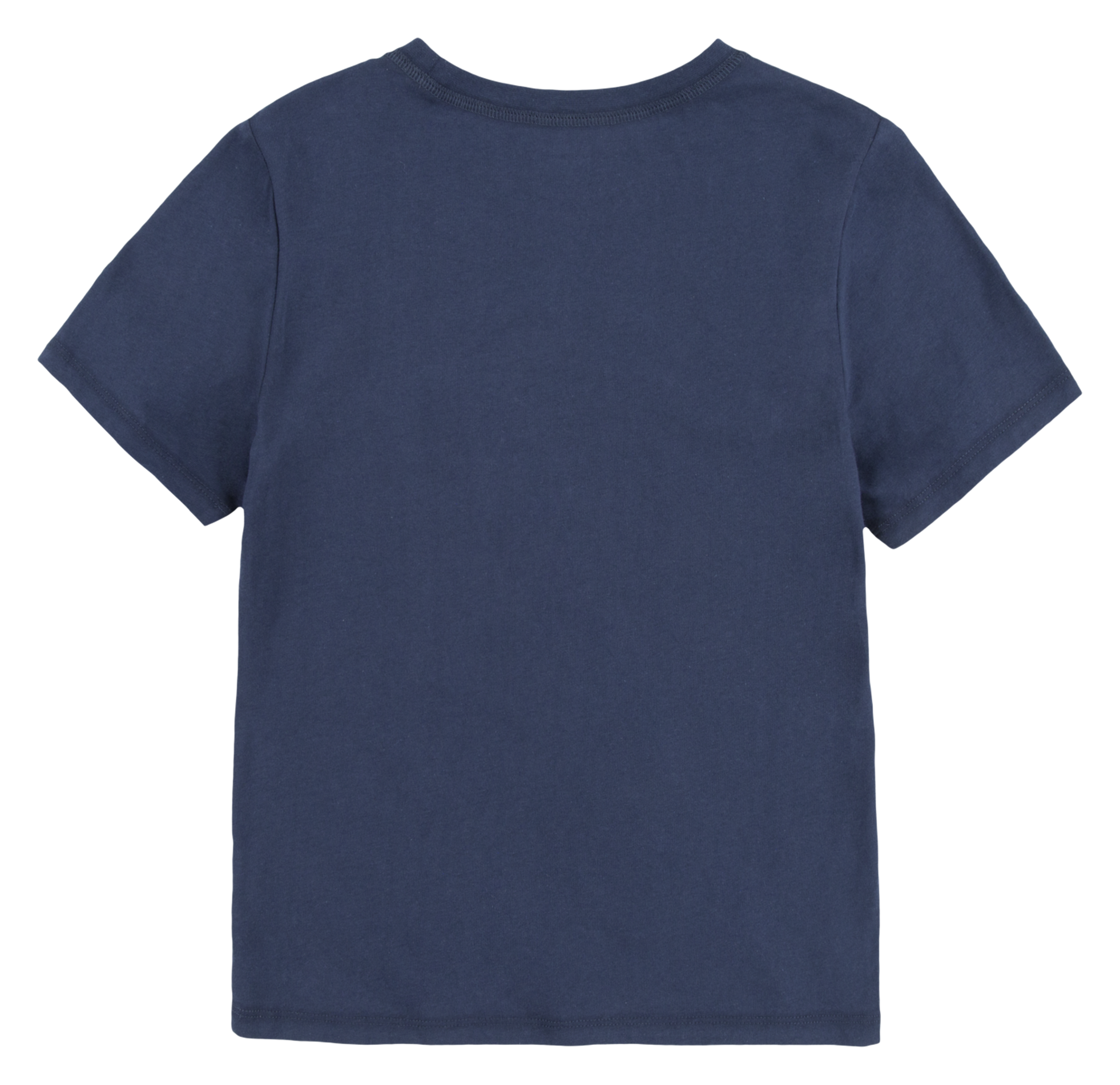 Tee-shirt col rond en coton | Bleu