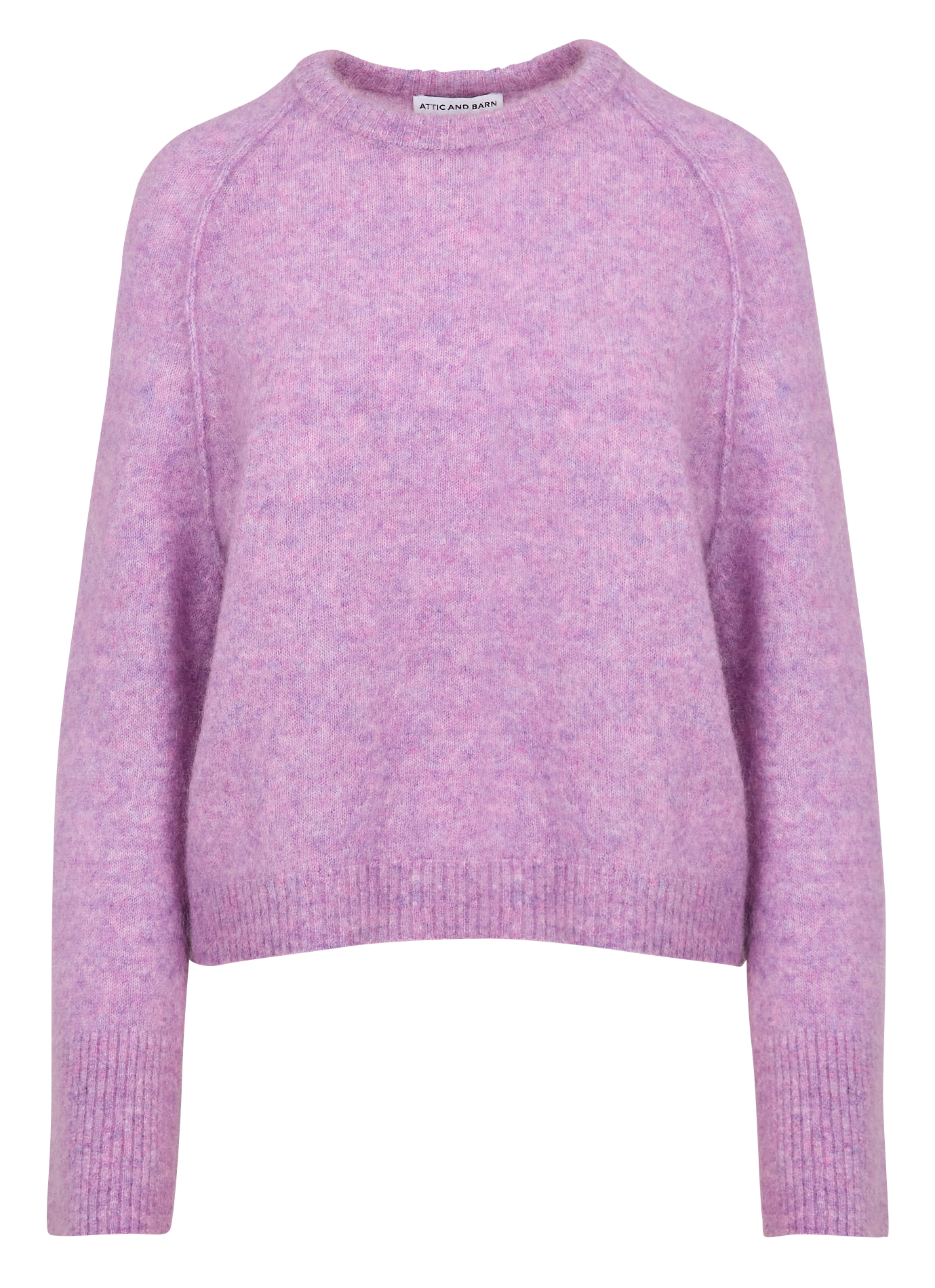 NOCCIOLO - Pull ample col rond en laine mélangée | Violet