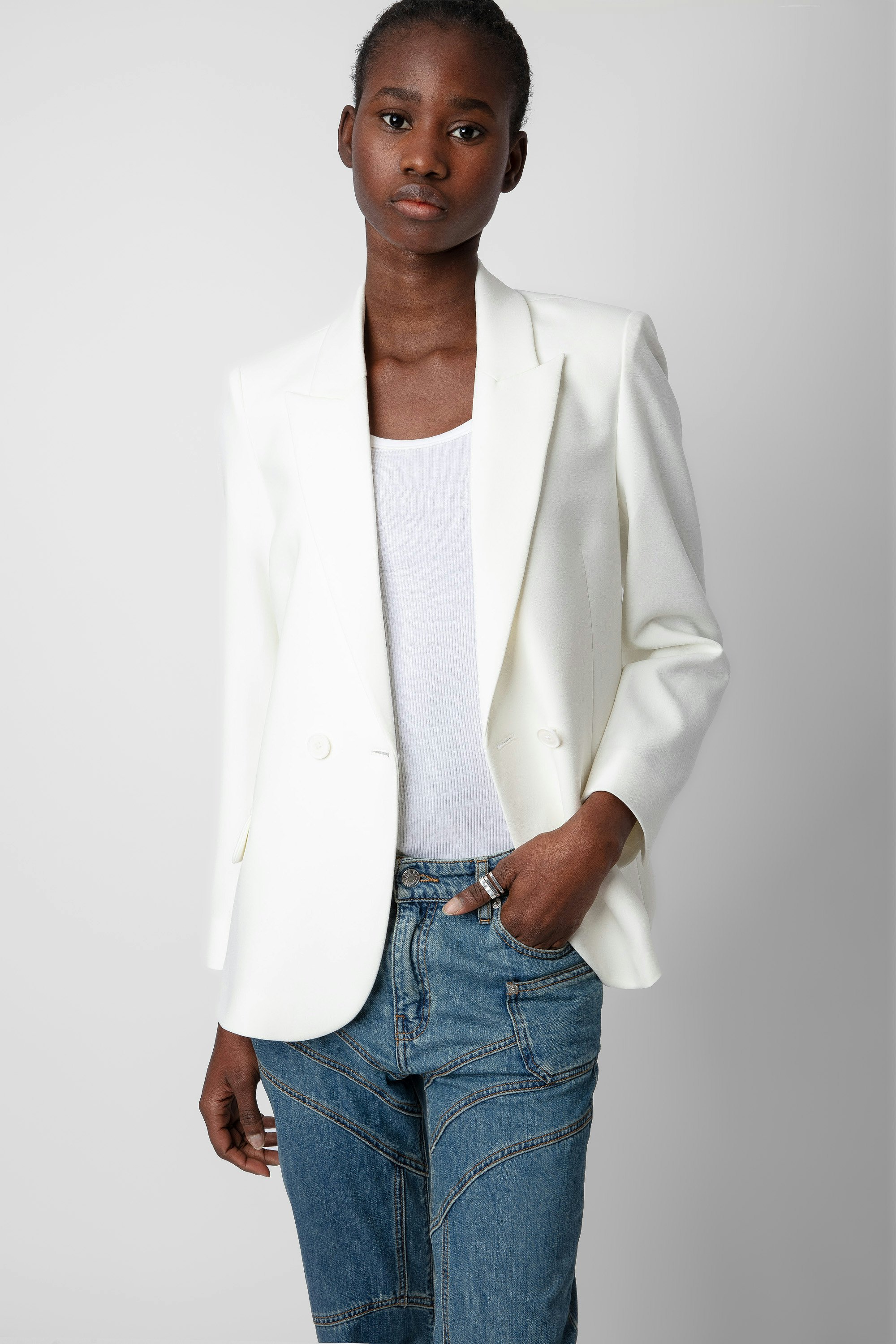 Blazer Visit Peace & Love Strass