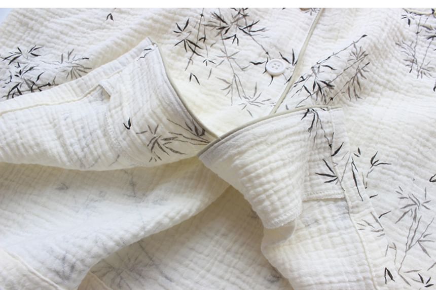 Dogini - Koppel bijpassende pyjamaset met bamboeprint (verschillende ontwerpen)