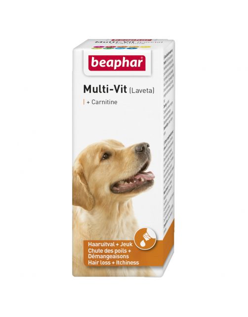 Beaphar Laveta Hond Carnitine - Voedingssupplement - Huid - Vacht - 50 ml